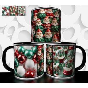 Lot De 6 Tasses à Café Magiques Denny's Noël 1991 – Père Noël & Cerf – Édition Collector Vintage