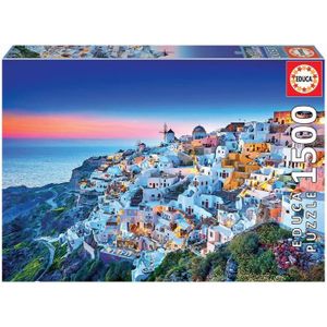 PUZZLE Santorini. Puzzle 1500 Pièces. Comprend Fix Puzzle