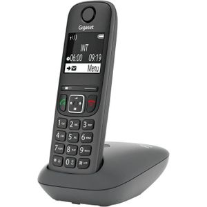 Téléphone fixe A695 Téléphone Fixe sans Fil avec Grand écran rétr