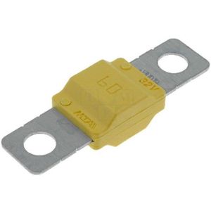 sourcing map Automobile Fusibles Cartouche 60A DC 12V 10x38mm Soufflage Voiture Rapide Amplifier Verre 5Pcs 