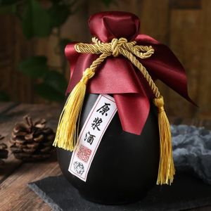 FLASQUE Mat - Pot à saké en verre Antique de 500ml, boutei