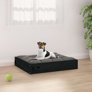 COUSSIN - HAMAC - LIT - Lit pour chien Noir 55,5x45,5x28 cm Bois de pin  solide - YW Tech DIO7380738225245 - Cdiscount