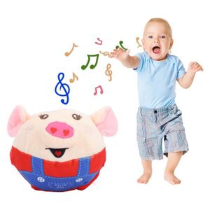 POUPÉE FYDUN Jumping Baby Toys Jumping Plush Toys Adorable Animals Squeaky Jumping Toys Multifunctional jeux poupee Cochon Cochon rouge