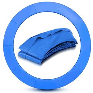 TRAMPOLINE Izrielar Coussin de protection pour trampoline 305cm PVC bleu Accessoire Protection des ressorts TRAMPOLINE
