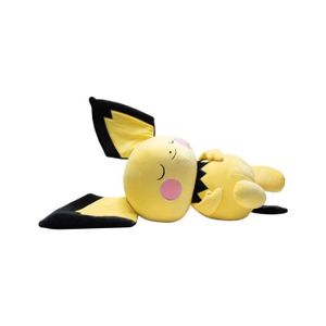 PELUCHE Peluche Sleeping Pichu 45 cm - Jazwares - Pokémon - Jaune - Mixte - Plush