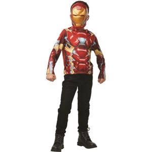 DÉGUISEMENT - PANOPLIE Déguisement Iron Man - RUBIES - Set plastron et masque - Garçon 4 ans et plus - Licence Marvel