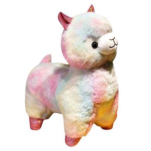 OREILLER Light Up Rainbow Llama Stuffed Animals LED Plush T