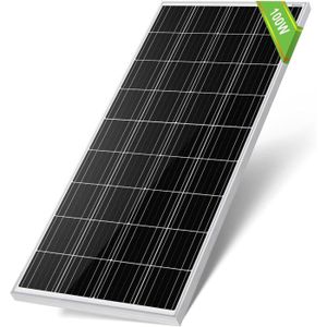 KIT PHOTOVOLTAIQUE ECO-Worthy 100w 12v Module Solaire polycristallin Panneau Solaire photovoltaïque Cellule Solaire idéal pour recharger Les Piles 42