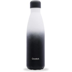 GOURDE Qwetch - Bouteille Isotherme Graphite Blanc & Noir