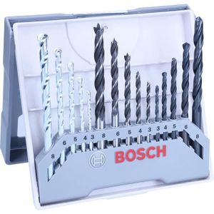 FORET - MECHE Bosch Accessories 15pièces Jeu de mèches mixtes (p