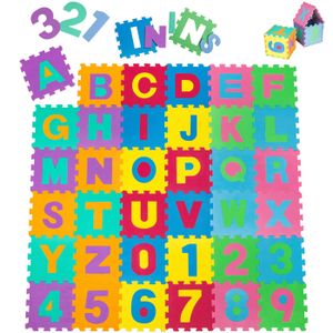 GOLDGE 72PCS Puzzle Tapis Mousse, Tapis de Jeu Très Résistant pour Enfants,  Jeu Tapis de Puzzles pour Bébé, Non Toxique, Alphabets & Chiffres, EVA  Multicolore : : Jeux et Jouets