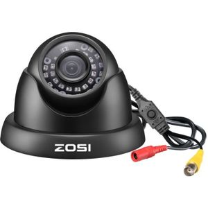 CAMÉRA ANALOGIQUE ZOSI 2.0MP HD 1080p Caméra de Surveillance Quadbrid 4-in-1 HD-CVI/TVI/AHD/960H Analog CVBS 24 LEDs Vision Nocturne 65ft 3.6mm Lens