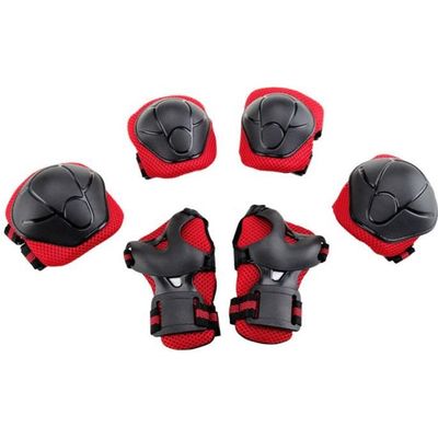 KUOGAS Protection Roller Enfant 6 En 1 - Genouillères Coudières Protège-Poignets Rose Taille M