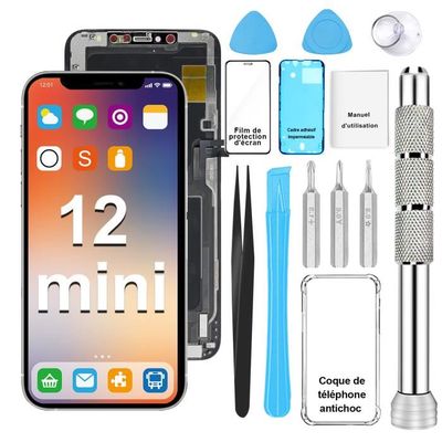 Écran Complet (vitre Tactile + LCD) Pour IPhone 12 6.1 Pouces - Couleur Vert, Neuf Sous Emballage, Compatible Apple