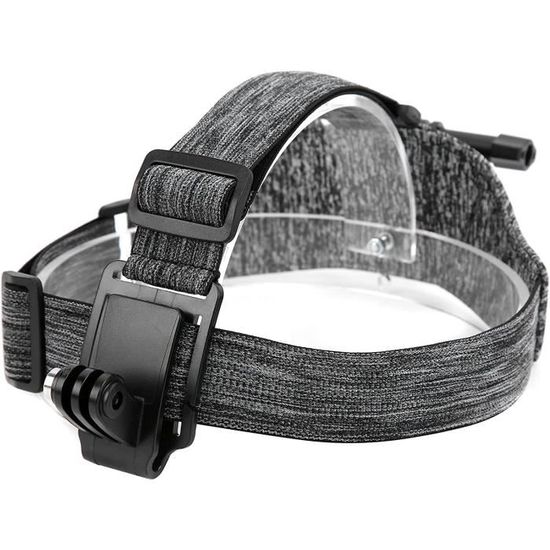 Bandeau De Tête Pour Caméra D'Action – Fixation Confortable Head Strap Avec Support Moto Et Vélo Universel