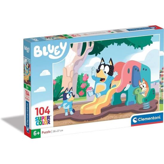 Puzzle Dessin Animé - Clementoni - Bluey Supercolor - 104 Pièces ...