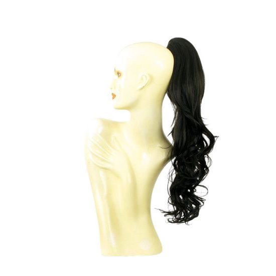 Queue De Cheval Postiche 65 Cm - Blond Doré Très Clair - Synthétique