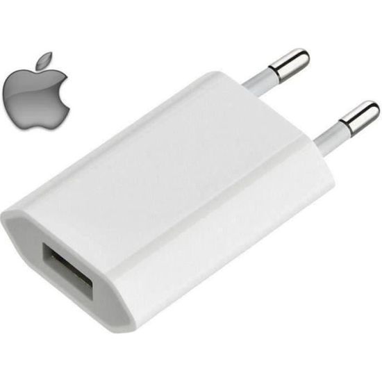 Chargeur iPhone / iPod secteur 5V qualité d'origine