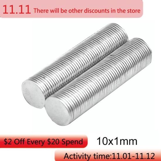 Aimant Rond En Néodyme Puissant - Diamètres De 16 Mm à 120 Mm - Argent, Terres Rares, Pour Bricolage Ou Sauvetage