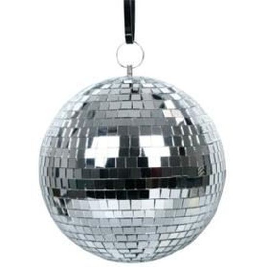Boule à Facettes 40cm Fuzzix MB40 - Avec Anneaux De Sécurité, Miroirs Véritables - Pour Soirées Disco, Mariages