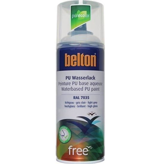 Belton Vernis Transparent Brillant - Base Aqueuse - Bombe Aérosol (Réf. 332001 / 1.1249)