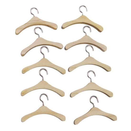 Cintre En Bois Set De 100, Traverse Pantalon 44,5 Cm, Encoche Robe Jupe Chemise Crochet Pivotant 360 84643213