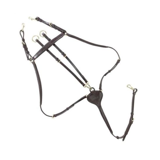 Bride De Chasse Anglaise Anatomique Cob/Arab Par Montar – Bleu/marron, Neuf Sans étiquettes