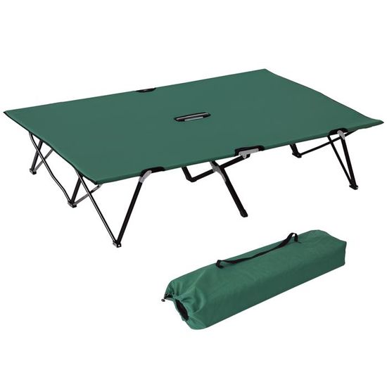 Lit De Camp Pliable Avec Matelas Pochette Lit De Camping Avec Sac De Transport Cadre Noir Coussin Gris Yaheetech 95934203