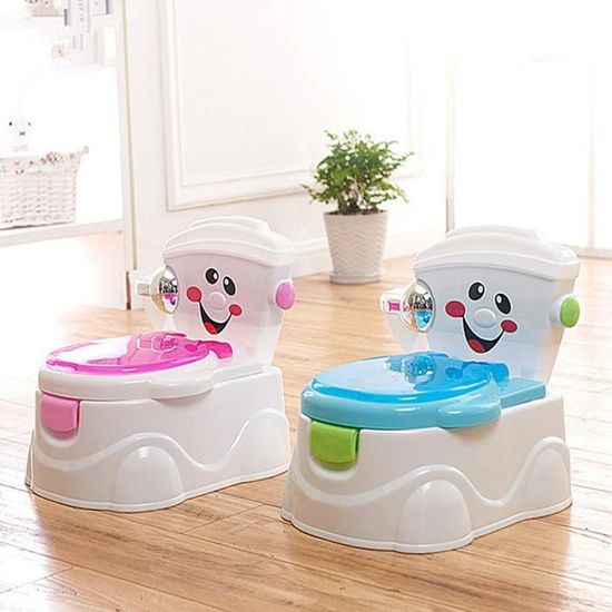 TEMPSA Potty Toilette bébé siège chaise urinoir pot formation confort en plastique （Couleur aléatoire）