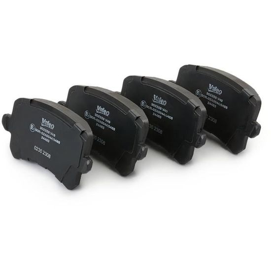 Valeo Plaquettes De Frein First 302219 - Jeu De 4 - Essieu Arrière - Avec Accessoires Montés
