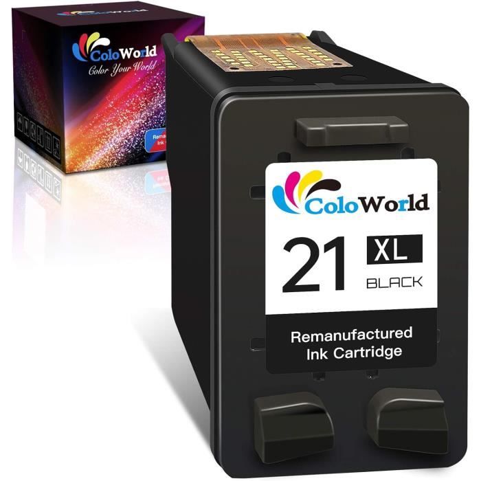 Cartouches D'encre Compatibles HP 21 XL Et 22 XL – Pour Imprimantes HP DeskJet