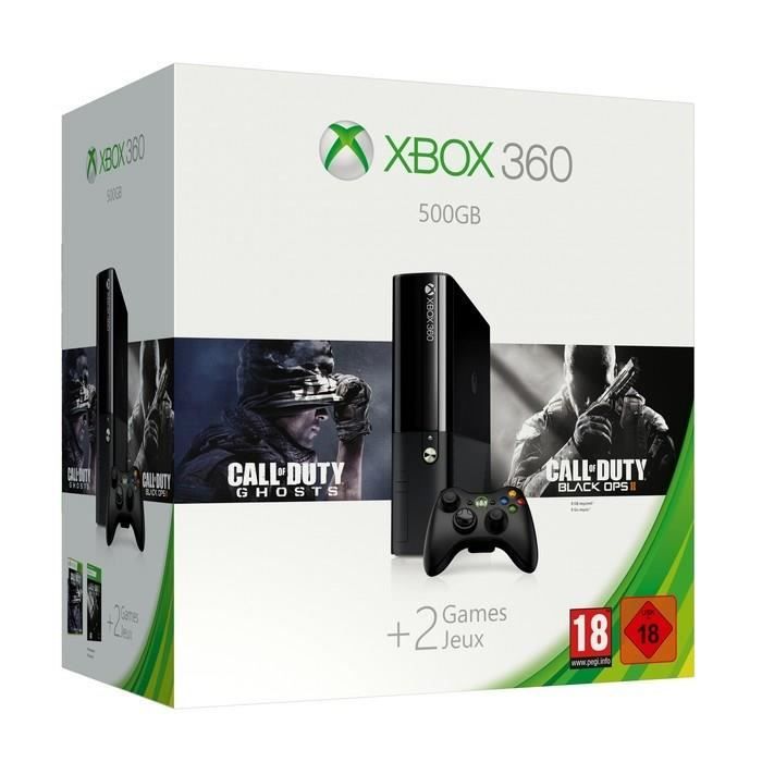 Xbox 360 + Call of Duty Ghosts + Black Ops 2