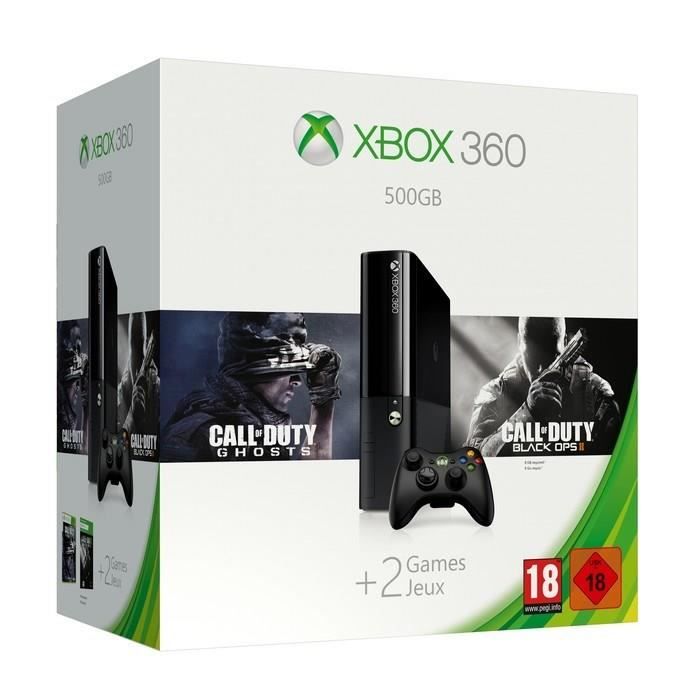 Microsoft Xbox 360 + Call Of Duty Ghosts + Black Ops 2