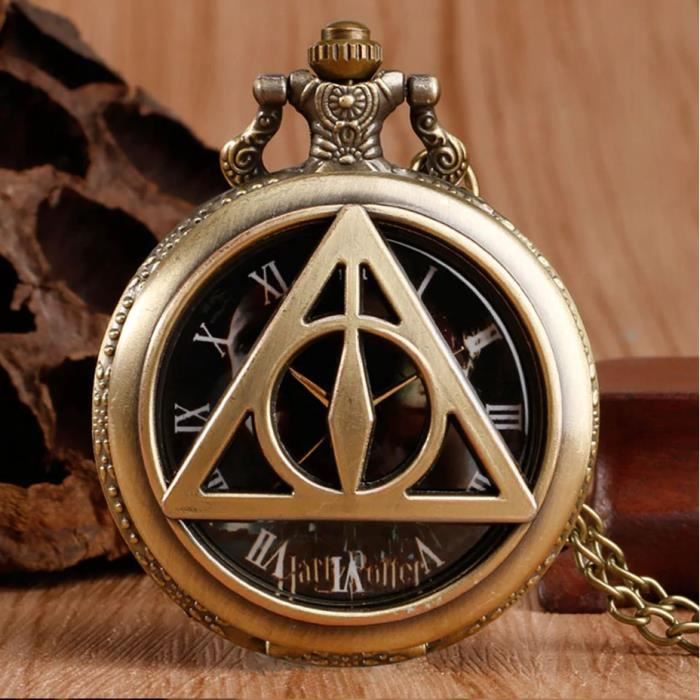 HARRY POTTER VOLDEMORT MONTRE DE POCHE GOUSSET + POCHETTE GRAVÉE