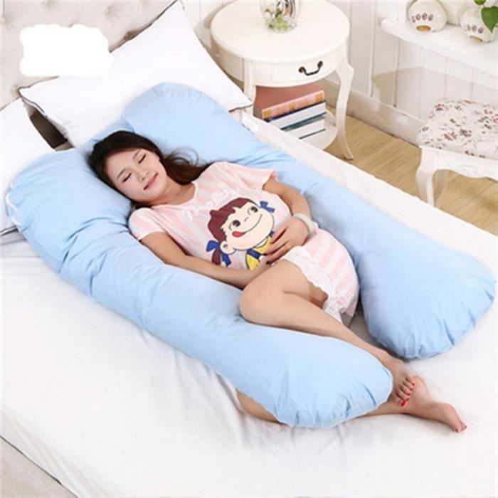 Oreiller de soutien de sommeil de femme enceinte oreiller latéral de femme enceinte en forme de U