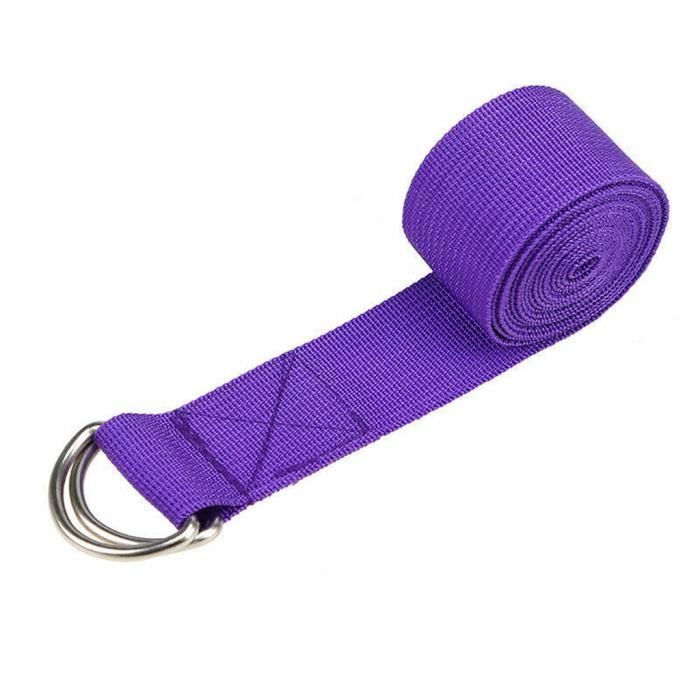 1x Yoga haute densité ruban 250 cm Yoga sangle extensible D-ring ceinture étirement bande ML837