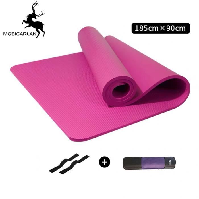 Tapis de Yoga Antidérapant - Tapis Yoga Antidérapant Écologique - Tapis pour Yoga Et Pilate - Matelas Yoga - Yoga Mat 185 x 90 cm