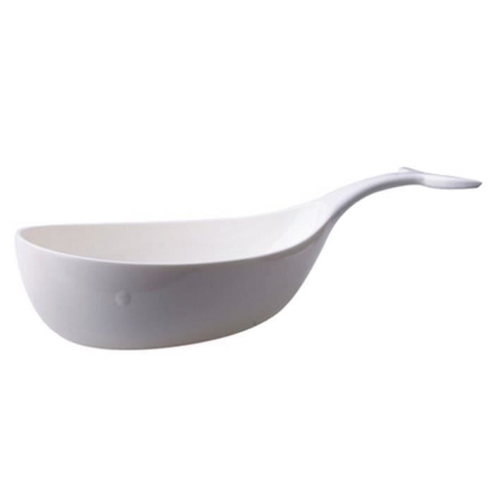 Salade Bowl assiette de fruits alimentaire Titulaire de stockage, Blanc