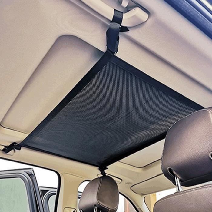 Filet de Rangement, filet de rangement sur le toit en maille double couche, poche pour filet à bagages de voiture 54 * 80cm