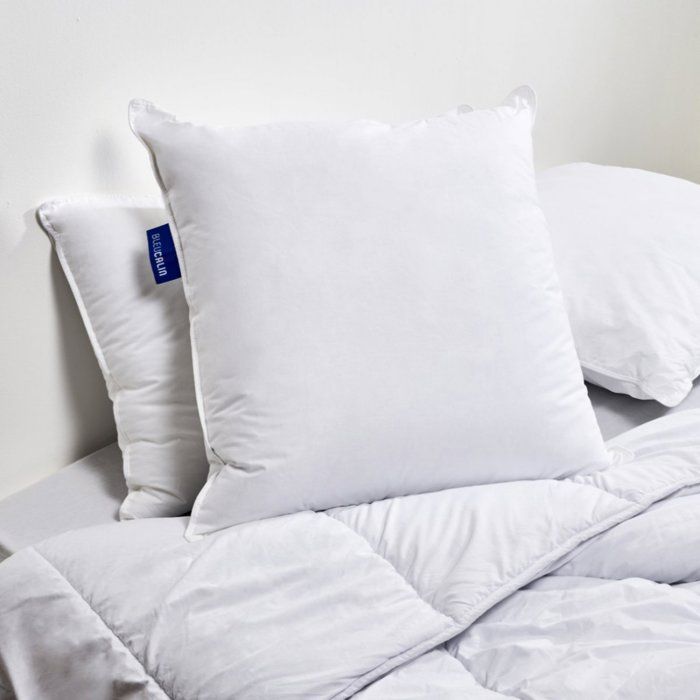 BLEU CALIN Oreiller 60x60cm Le Sensation Duvet - Confort souple - Gonflant Extra