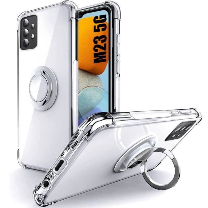 Coque pour Samsung Galaxy M23 5G avec Support à Anneau Rotatif à 360 Degrés