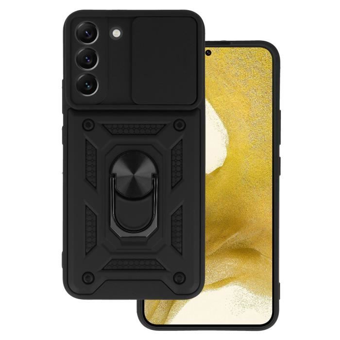 S23 PLUS SAMSUNG GALAXY Coque Support Bague Métallique Cache Caméra