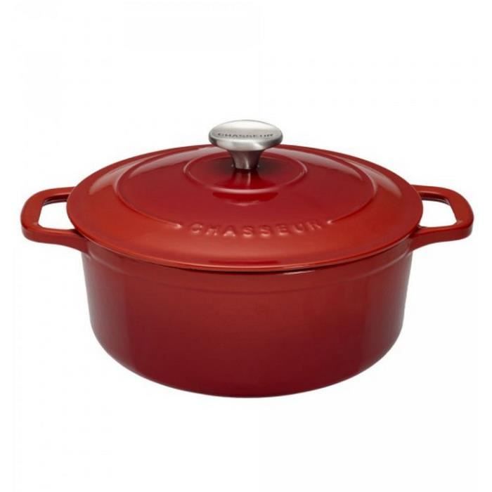 Chasseur - cocotte ronde en fonte émaillée 14cm rubis sublime - puc471458