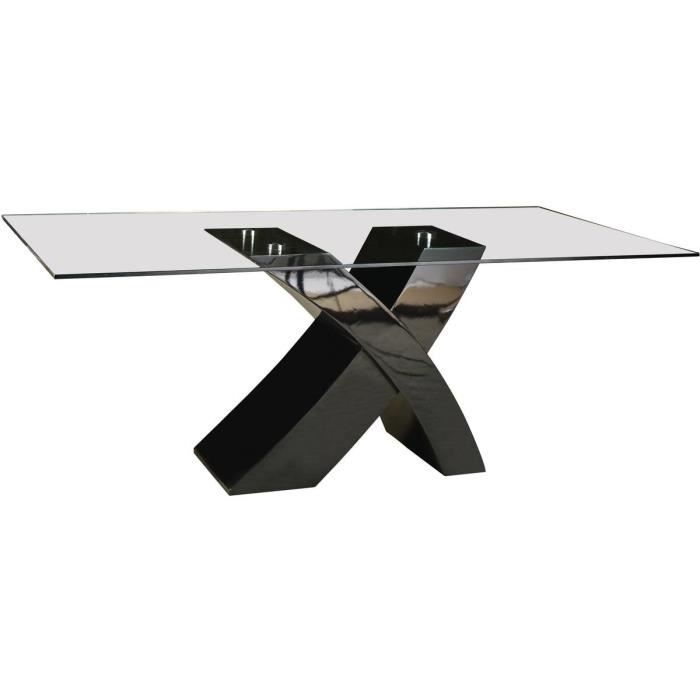 Table repas -Mona- - 200 x 90 x 74 cm - Noir