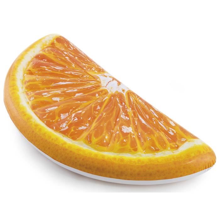 Matelas de plage gonflable quartier d'orange - 178x85 cm