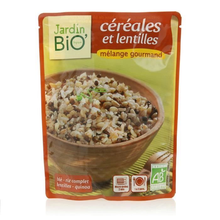 JARDIN BIO Mélange gourmand céréales et lentilles Bio - 250g