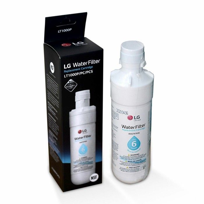 Filtre à eau authentique LT1000P pour réfrigérateurs américains LG AGF80300704