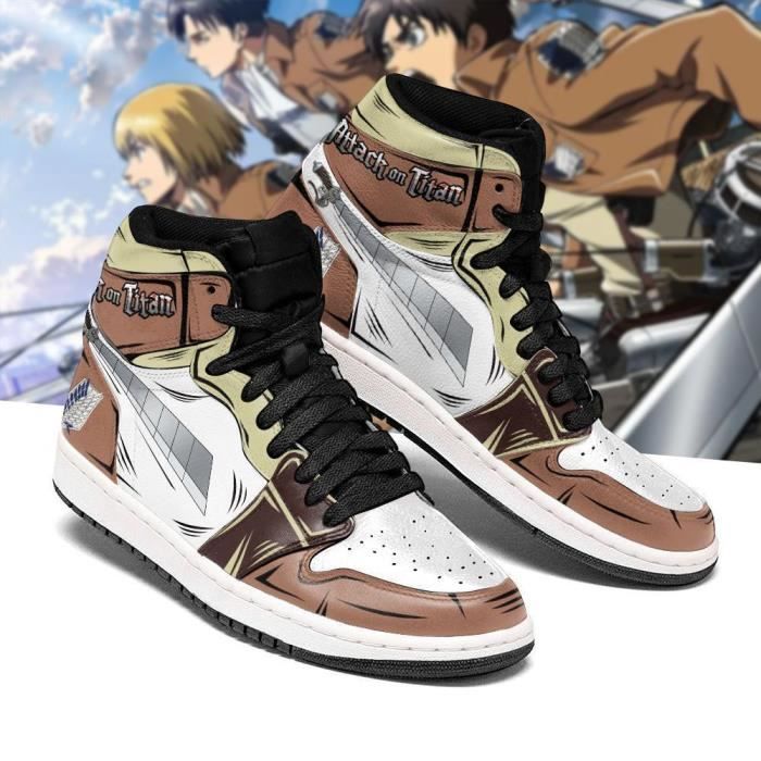 Baskets Anime Attack On Titan Sword AOT Chaussures de course pour Homme Femme