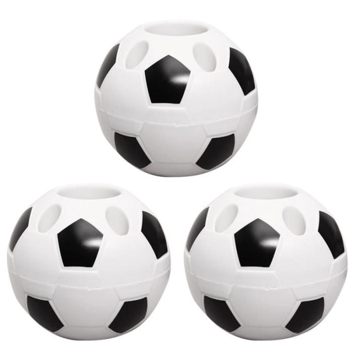 3pcs porte-stylo porte-crayon boîte de dessin animé football forme de conception multifonctionnel créatif conteneurs POT A CRAYON