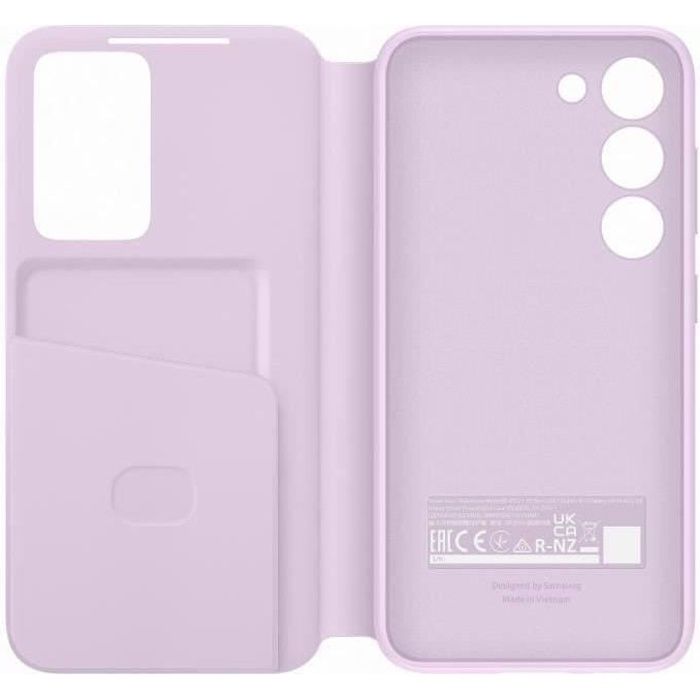 Etui Smart View SAMSUNG porte-carte S23 Lavande